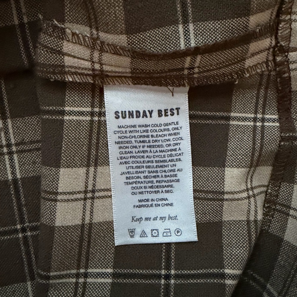 Aritzia Green Plaid Minidress - Picture 4 of 4